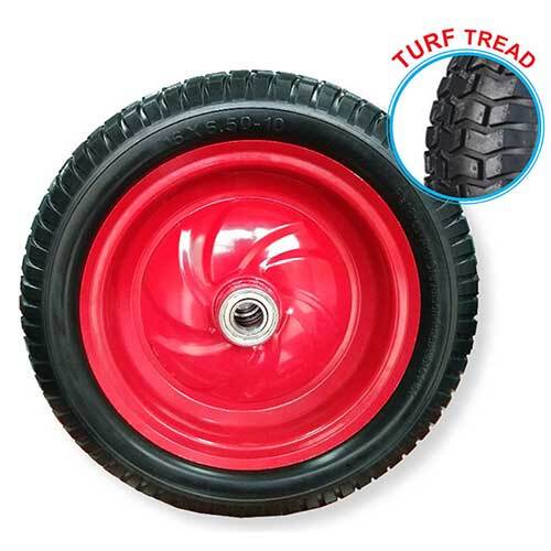 Grip® 400mm Steel Centered Puncture Proof Wheel 25mm Axle Diameter1