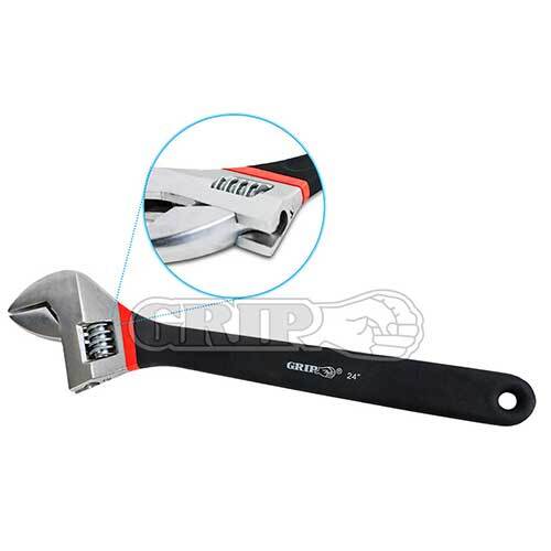 Grip® 600mm Adjustable Wrench with Double Dip Cushion Grip Handle