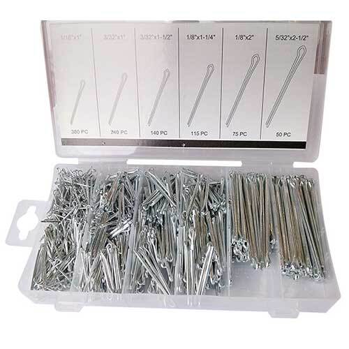 Grip® Cotter (Split) Pin Assortment Set, 1000 Pieces1