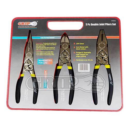Grip® Double Joint Plier Set, 3 Pieces1
