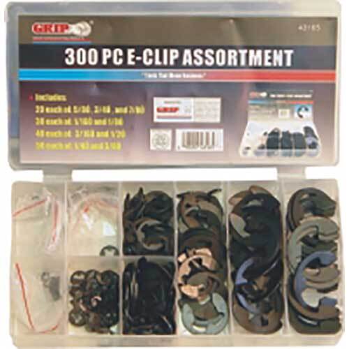 Grip® E-Clip Assortment Set, 300 Pieces1