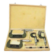 Grip® External Micrometer Screw Gauge Metric Set 0 - 100 mm, 4 Pieces1