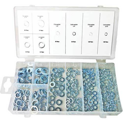 Grip® Flat/ Lock Washer Assortment Set, 500 Pieces1