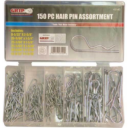 Grip® Hair Pin (R-Clip) Assortment Metric Set, 150 Pieces1