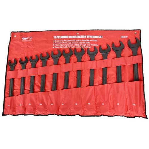 Grip® Jumbo Combination Wrench Metric Set, 11 Pieces1