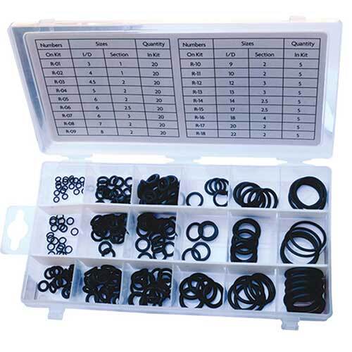 Grip® Nitrile O-Ring Assortment Metric Set, 225 Pieces1