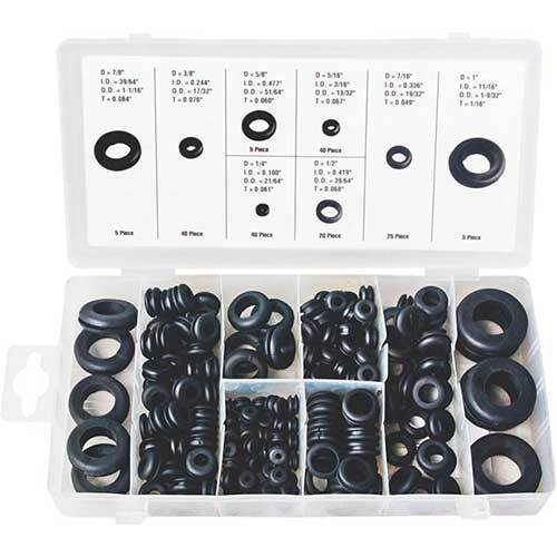 Grip® Rubber Grommet Assortment Set, 180 Pieces1