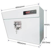 Grip® Steel Under Ute Tool Box Left Hand Side 600 x 250 x 400mm1