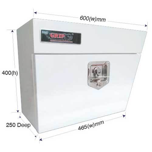 Grip® Steel Under Ute Tool Box Right Hand Side 600 x 250 x 400mm1