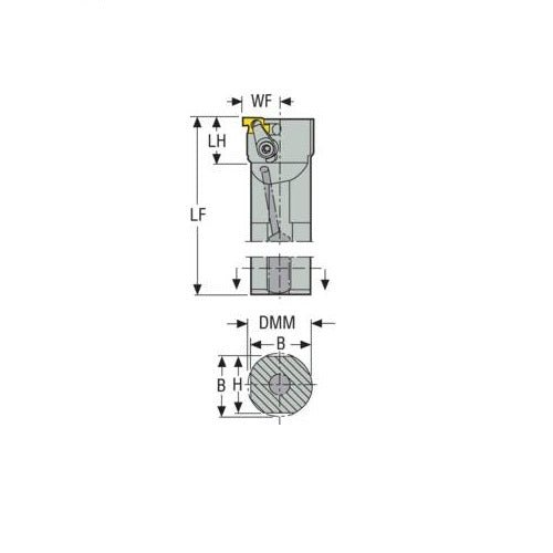 Grooving Toolholder Clamp - Coolant Passage (CNR/L) - AIMS Industrial Supplies