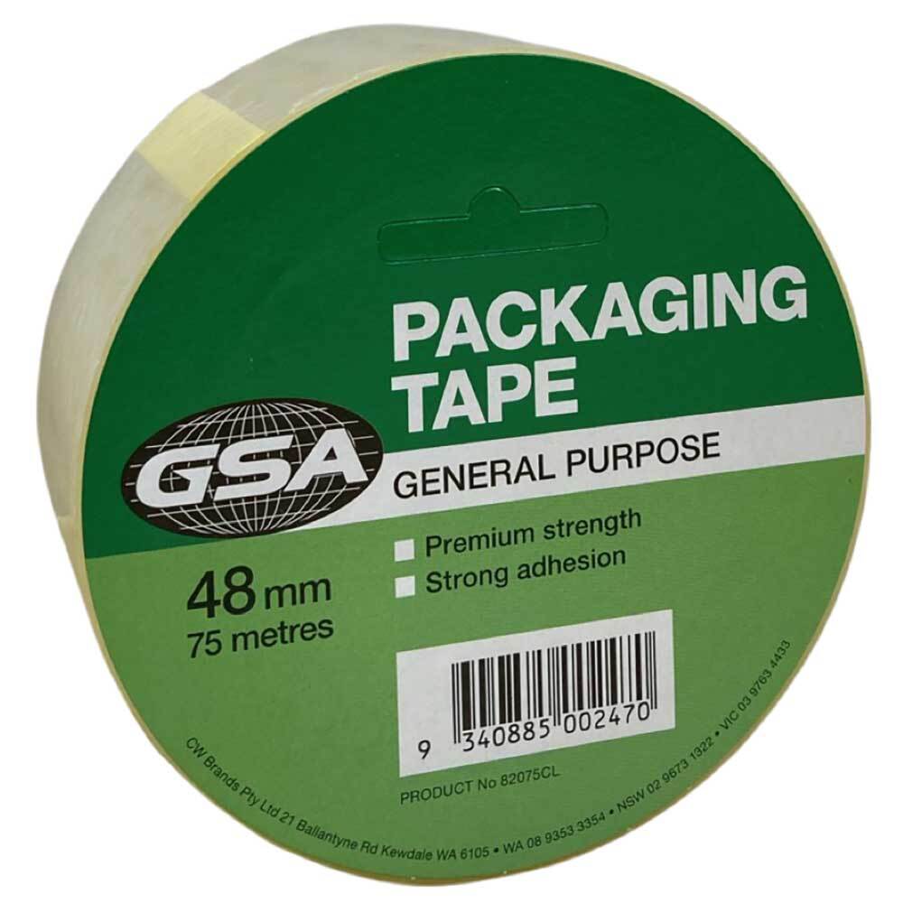 GSA Packaging Tape Clear 48mm x 75m