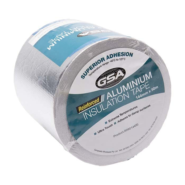 GSA Reinforced Aluminium Foil Tape 144mm x 50m