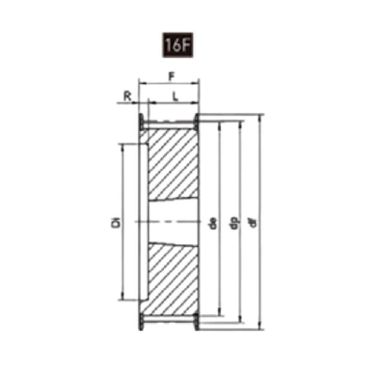 H150 Series Taper Lock Imperial Timing Belt Pulley - AIMS Industrial Supplies
