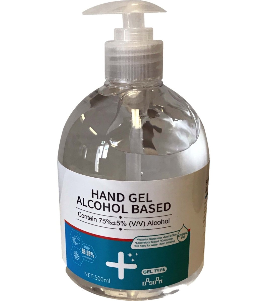 Hand Gel Alcohol-Based Sanitiser Pump - 500ml - AIMS Industrial Supplies