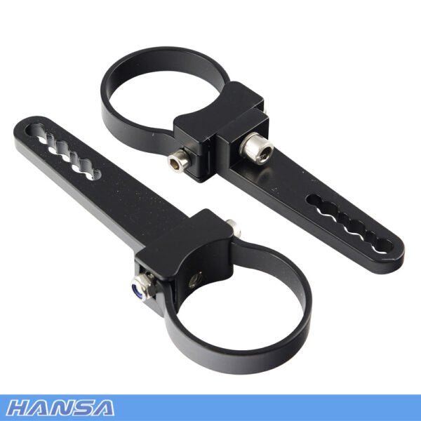 Hansa Alumimium Bracket (Pair) - Black - AIMS Industrial Supplies