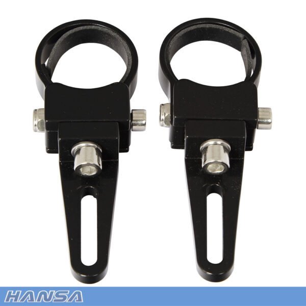 Hansa Alumimium Bracket (Pair) - Black - AIMS Industrial Supplies