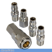 Hansa B400S Quick Coupler Set (Nitto Interchange) - 5 Pieces - AIMS Industrial Supplies