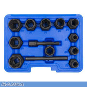 Hansa HHES-1 Hex Extractor Set, 13 Pieces - AIMS Industrial Supplies