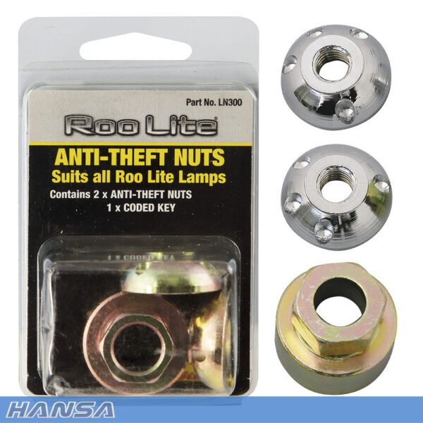 Hansa LN300 Roo Lite Anti-Theft Nuts (Set) - Metric - AIMS Industrial Supplies