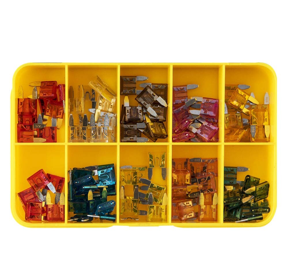 Hansa MFA-100 Mini-Blade Fuse Assortment Kit - 100 Pieces1