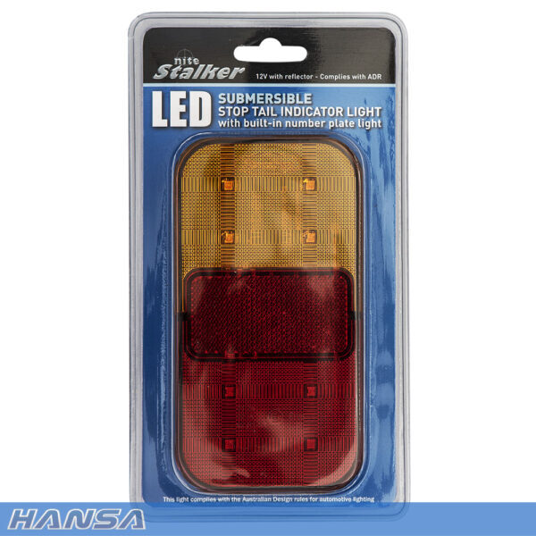 Hansa NSTLNP12 Nite Stalker LED Trailer Light With Number Plate 12V1