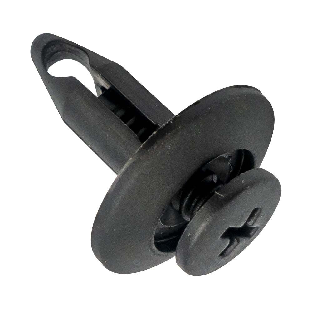 Hansa Screw Rivet Matte Black 17.7 x 20.8mm, 6.5mm Hole - 30/Pack