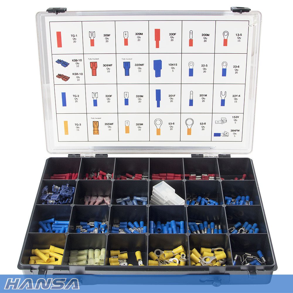 Hansa TK340 Professional Terminal Kit - 400 Pieces - AIMS Industrial Supplies