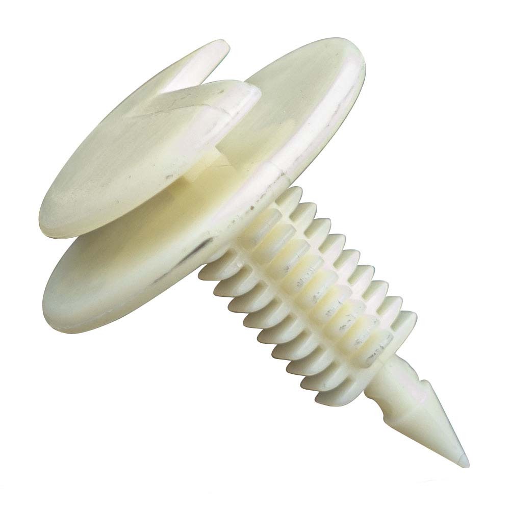Hansa Trim Clip White 24 x 6.6mm Head, 7.5mm Hole - 30/Pack