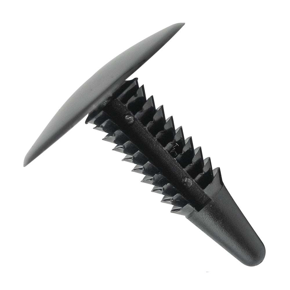 Hansa Xmas Tree Clip Gloss Black 25.4 x 31mm Head - 30/Pack