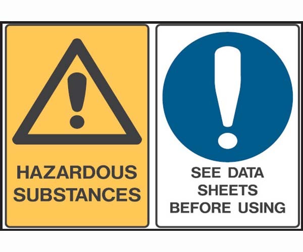Hazardous Substances/See Data Sheets Before Using 450 x 300mm Polypropylene