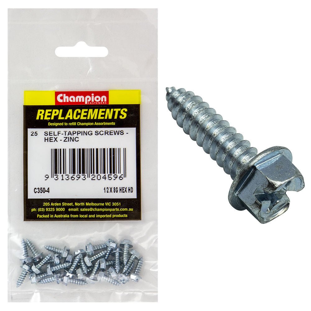 Hex Head Self Tapping Screw Assortment Refill - AIMS Industrial Supplies