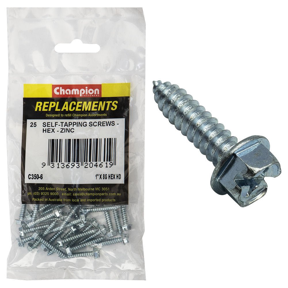 Hex Head Self Tapping Screw Assortment Refill - AIMS Industrial Supplies