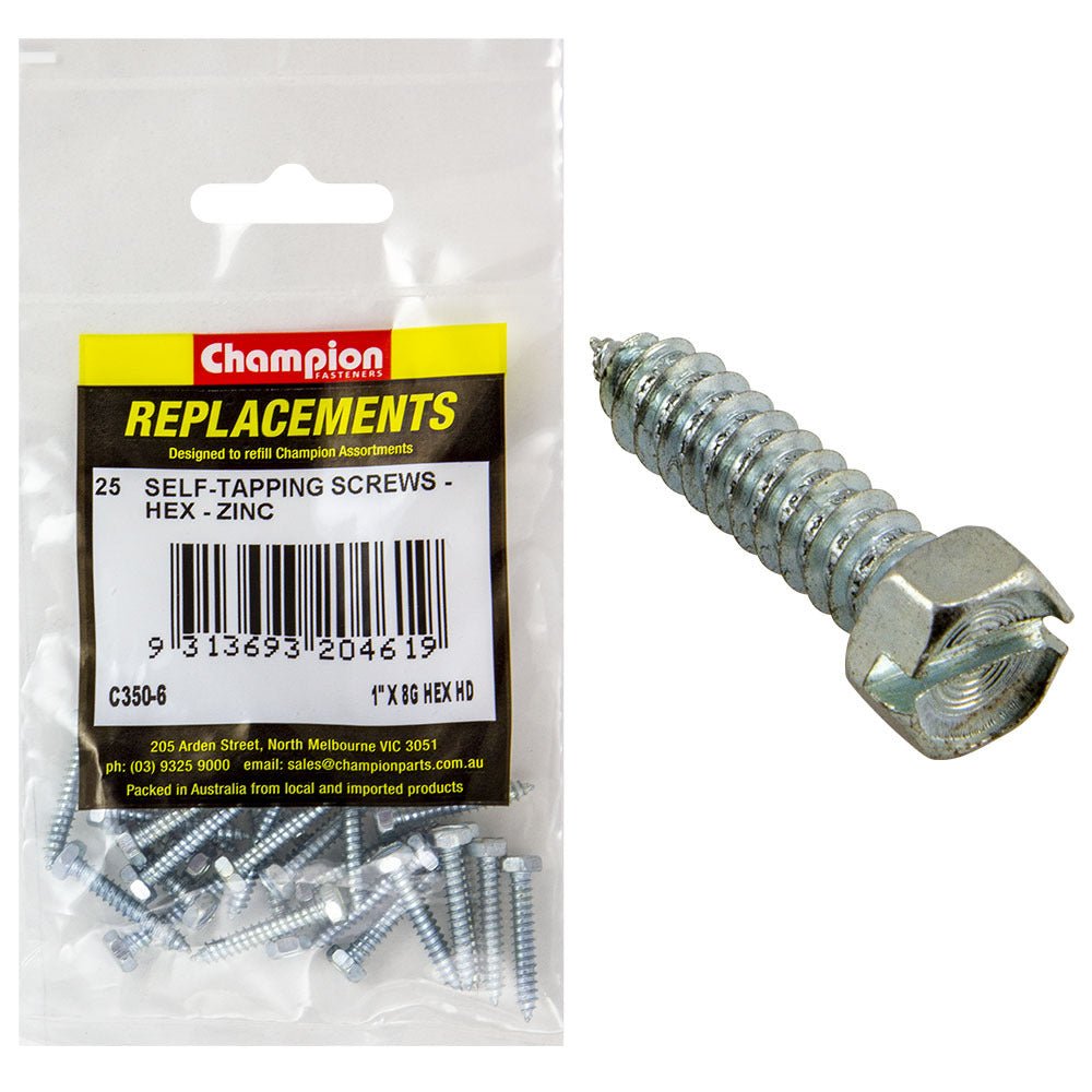 Hex Head Self Tapping Screw Assortment Refill - AIMS Industrial Supplies