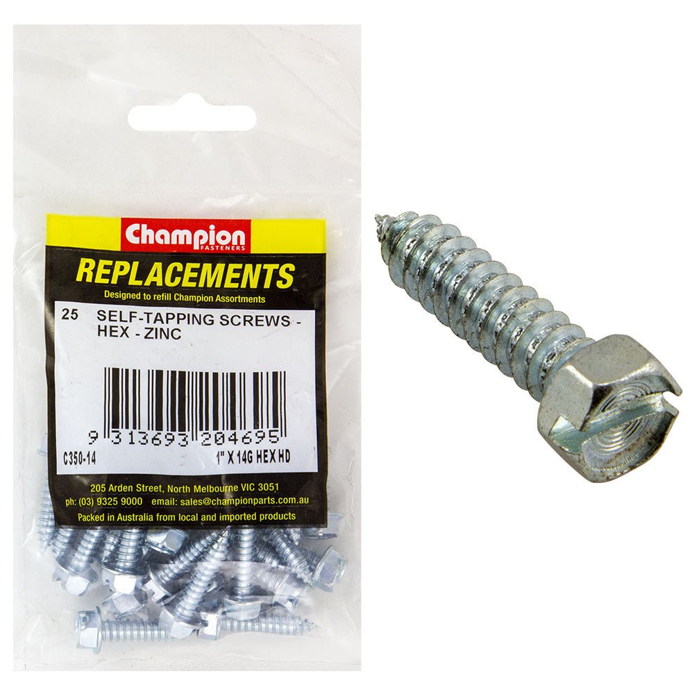 Hex Head Self Tapping Screw Assortment Refill - AIMS Industrial Supplies