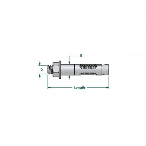 Hex Nut Sleeve Anchor - 316 Stainless Steel - AIMS Industrial Supplies