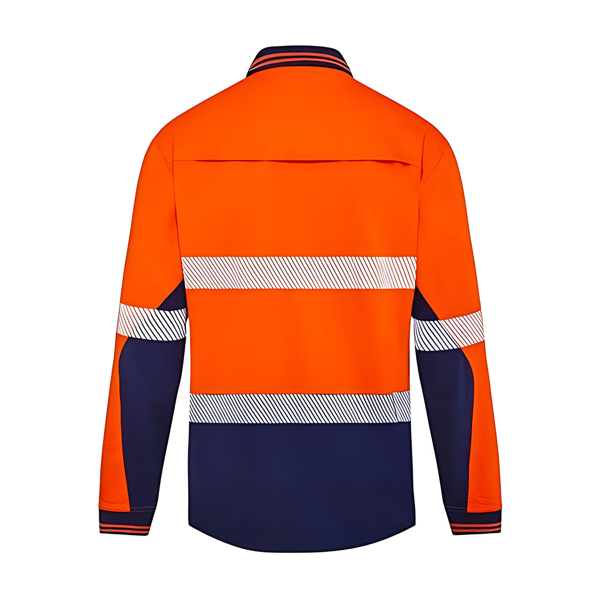 Hi - Vis Unisex Segmented Tape Vented Cotton Polo Shirt