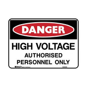 High Voltage Authorised Personnel Only - AIMS Industrial Supplies