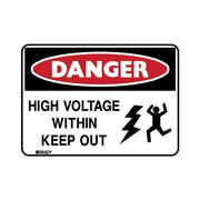 High Voltage Within Keep Out Metal Luminous - AIMS Industrial Supplies