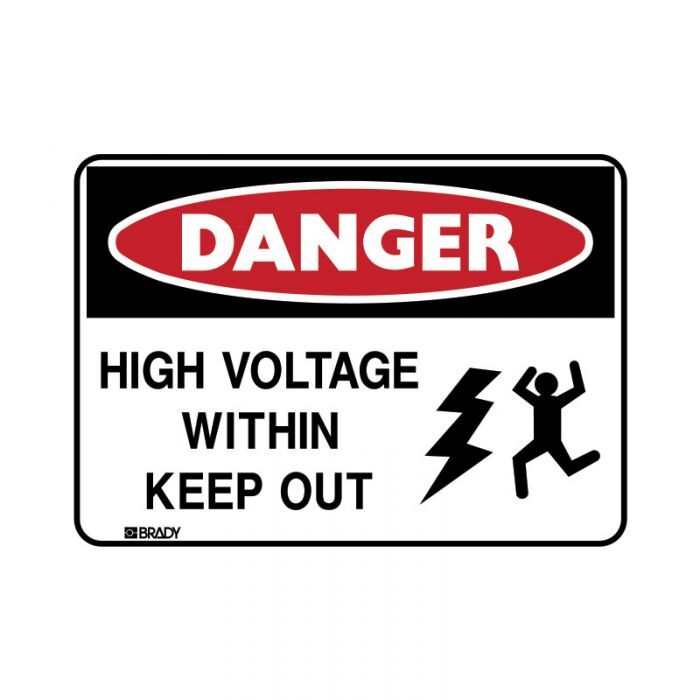 High Voltage Within Keep Out Metal Luminous - AIMS Industrial Supplies