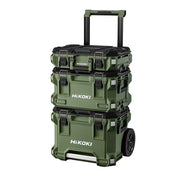 HiKOKI HIKCRUISERCOMBO Multi Cruiser Stackable Storage Tool Box W/ Wheels, 3 Pieces - AIMS Industrial Supplies