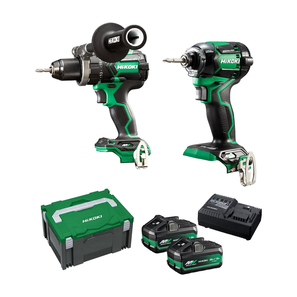 HiKOKI KC36DC(HRZ) 36V Brushless Combo Kit, 2 Pieces