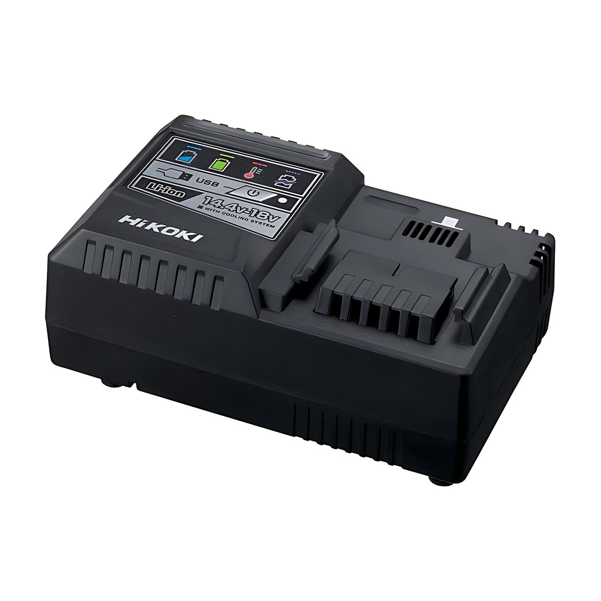 HiKOKI UC18YSL3(H0Z) 14.4 - 18V Li - ion Rapid Cooling Charger With USB Port