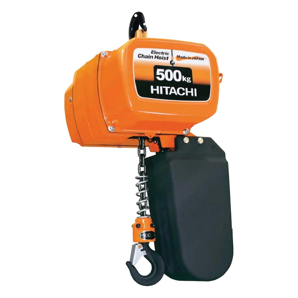 Hitachi 500kg Electric Chain Hoist - Three Phase Single Speed HEH050L