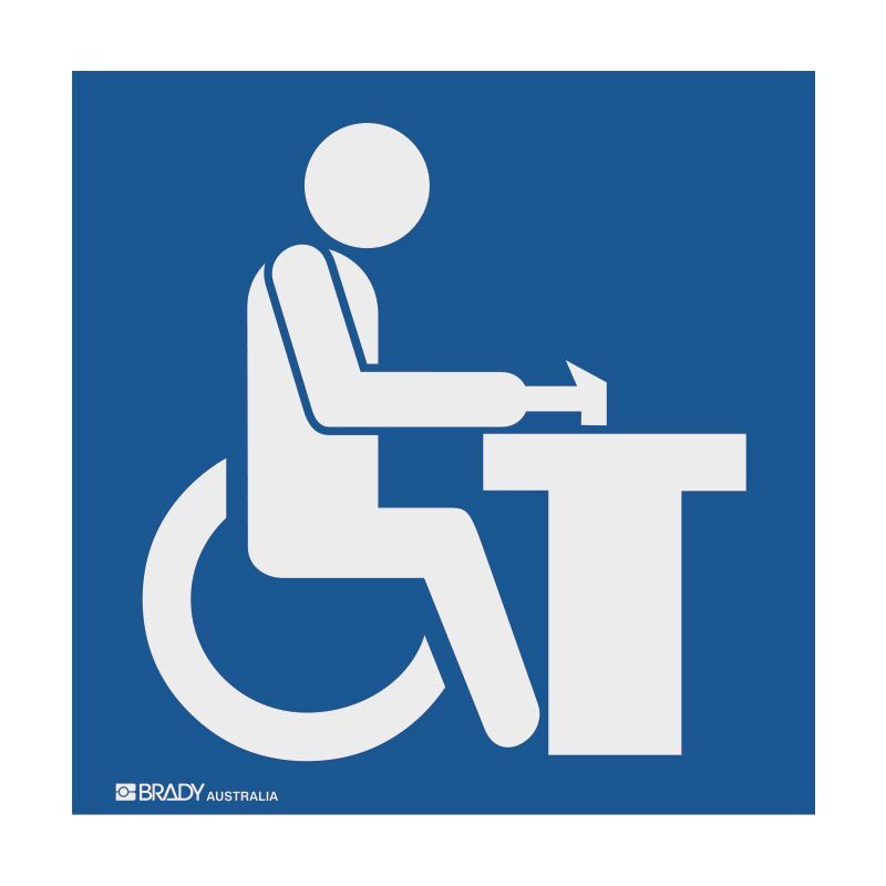 Hospital/Nursing Home Sign - Occupational Therapy Symbol 150 x 150mm Polypropylene