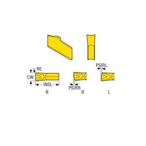 HX Parting Off Insert - Right 16 Chipbreaker - AIMS Industrial Supplies
