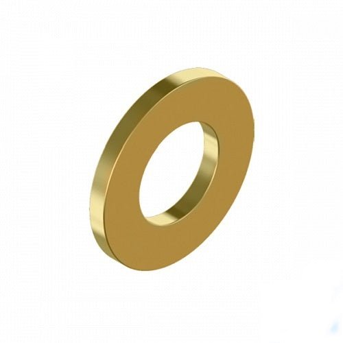 Imperial Flat Round Washer - Hardened Steel Zinc Yellow Finish - AIMS Industrial Supplies