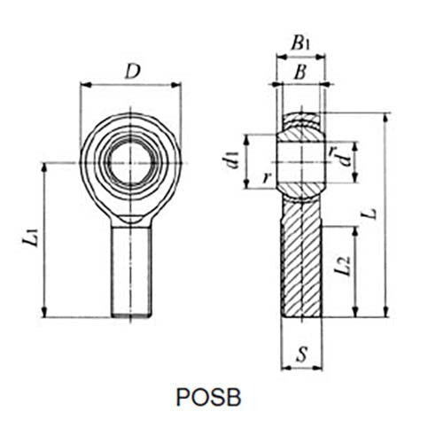 Imperial Rod End Male Left Hand - AIMS Industrial Supplies
