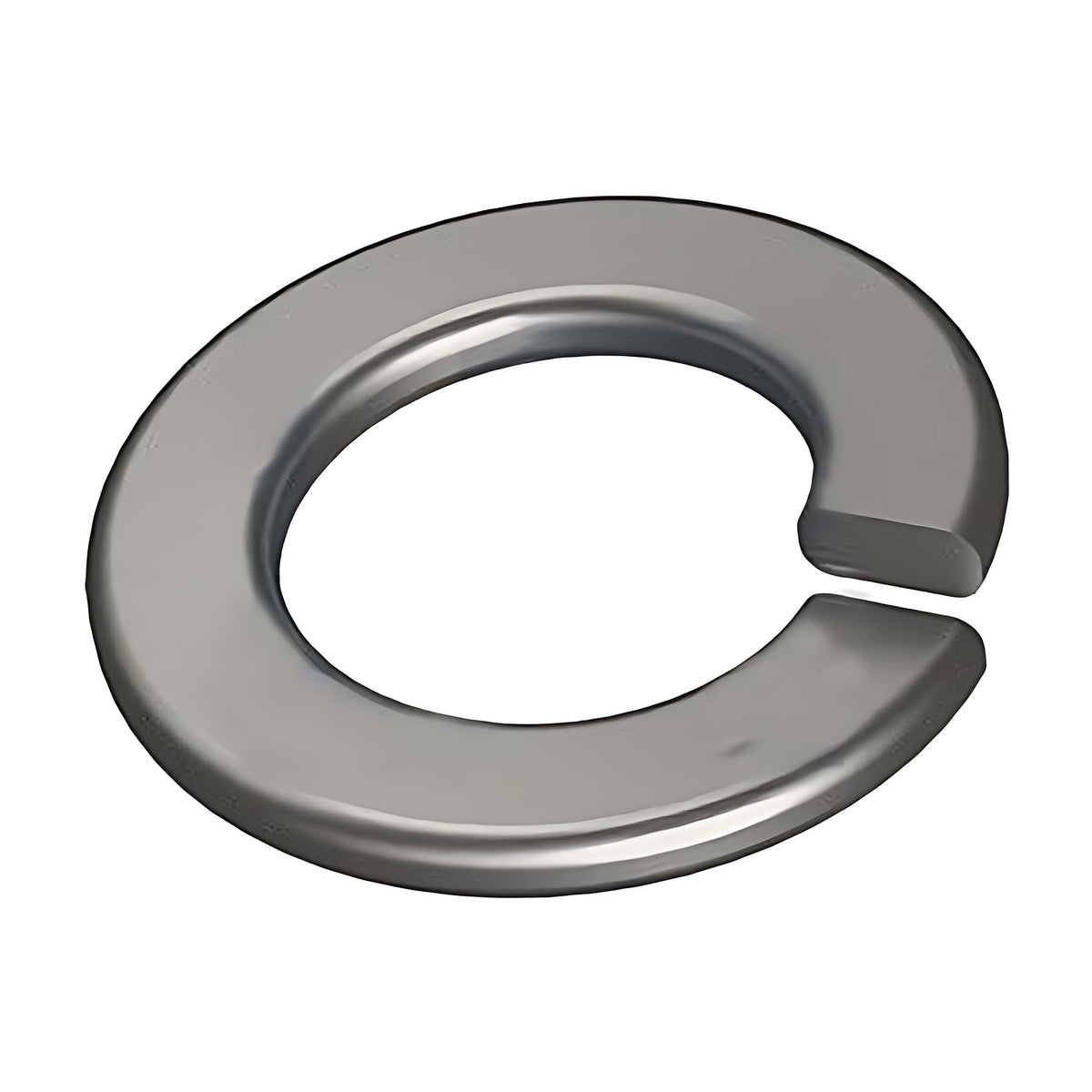 Hobson imperial 1/8" to 1-1/2" flat section spring washer, zinc plated, open split ring