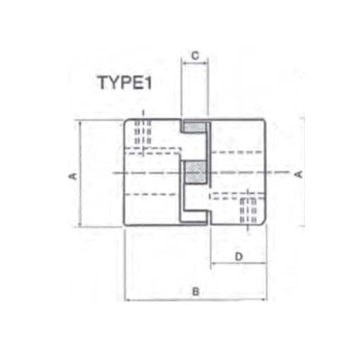 Jaw Coupling Half Pilot Bore - AIMS Industrial Supplies