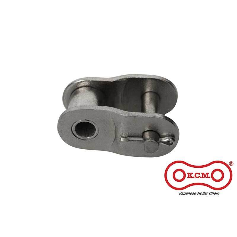 KCM 08B-1 BS Roller Chain Offset/Half Link Simplex 1/2" Pitch Nickel Plated